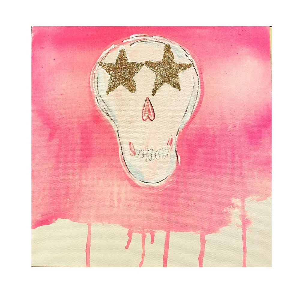 Preppy Art - Skull with Star Eyes